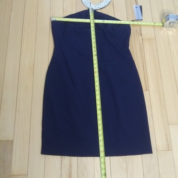 NWOT Karl Lagerfeld Paris dress faux pearl collar size 12 - Picture 10 of 16